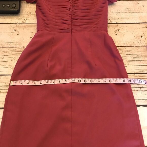 JJ’s House Womens Formal Dress Sweetheart Neckline Cap Sleeve Draped Front Sz S - Picture 13 of 16